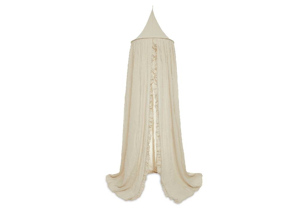 Jollein Baldachin Betthimmel Vintage 245cm Ruffle Nougat