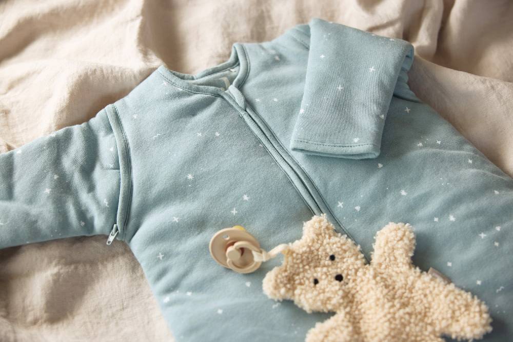 Jollein Baby Schlafsack mit abnehmbaren Ärmeln 60cm Twinkling - Sea Green Großer Ausverkauf