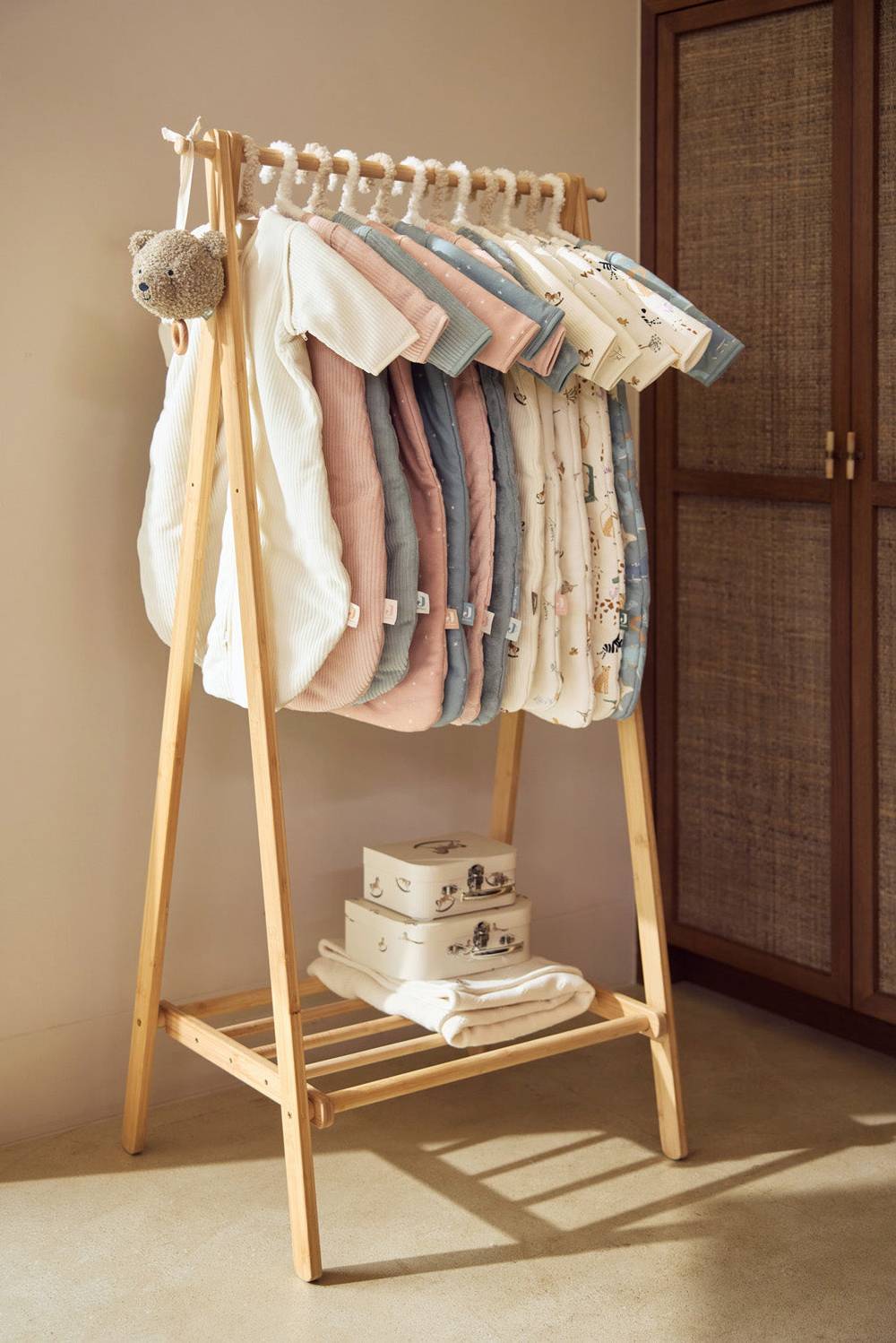 Jollein Baby Schlafsack mit abnehmbaren Ärmeln 90cm Rib - Ivory Preisnachlass