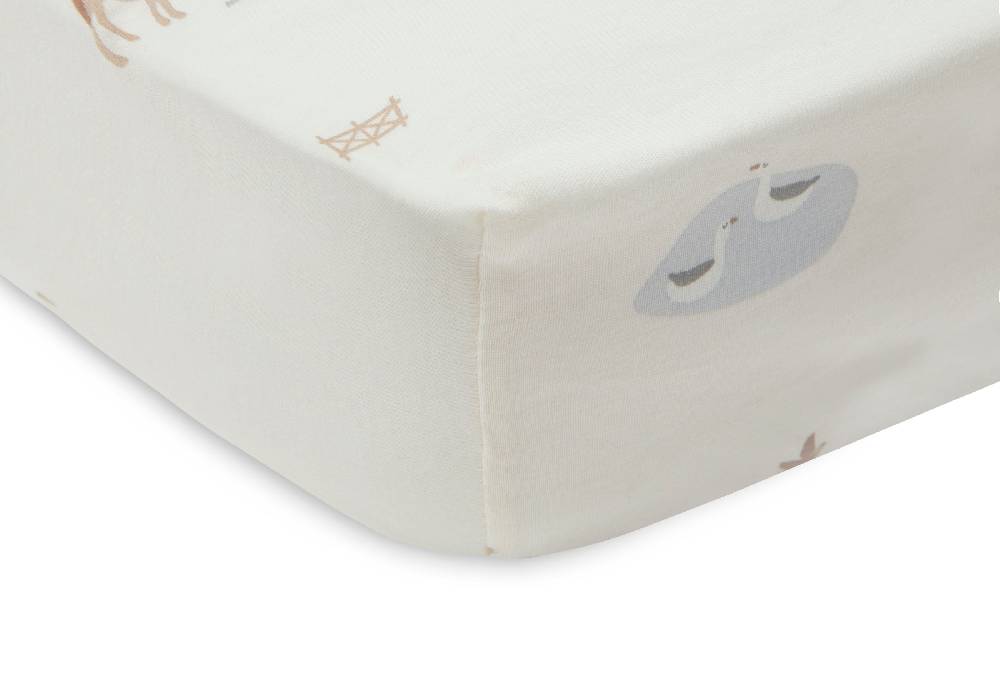 Jollein Spannbettlaken Jersey 40/50x80/90cm Farm Zeitlich begrenztes Angebot