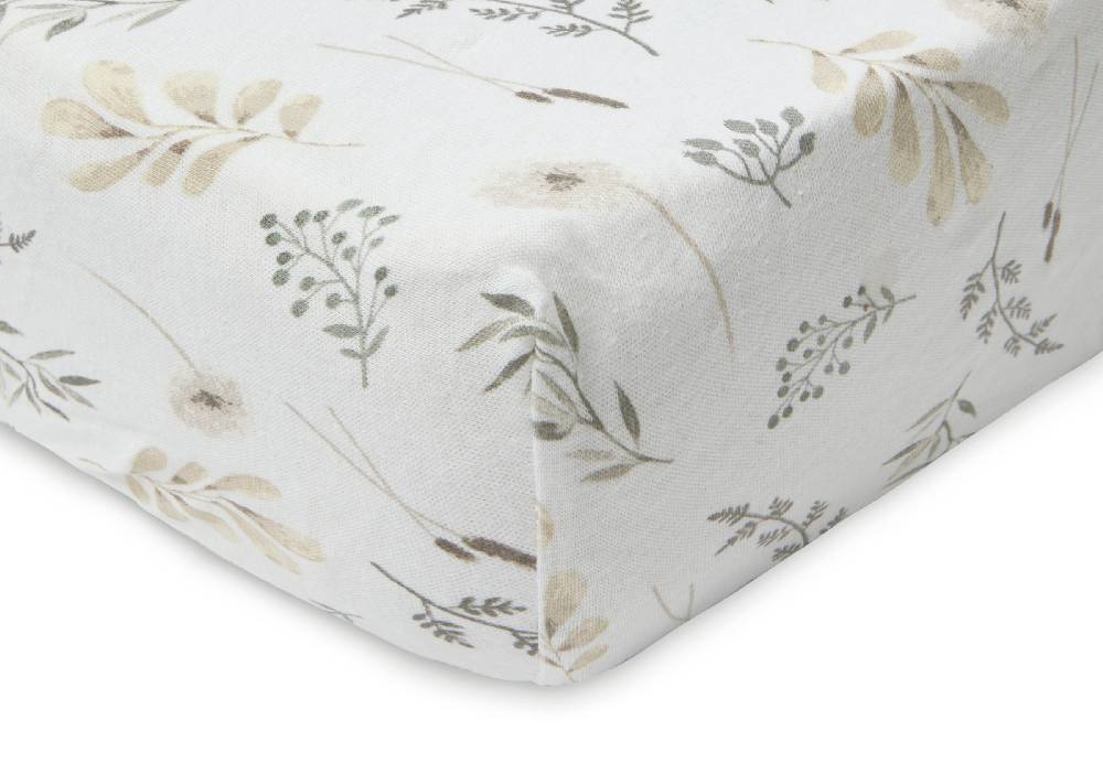 Jollein Spannbettlaken Jersey 60x120cm Wild Flowers Große Rabatte