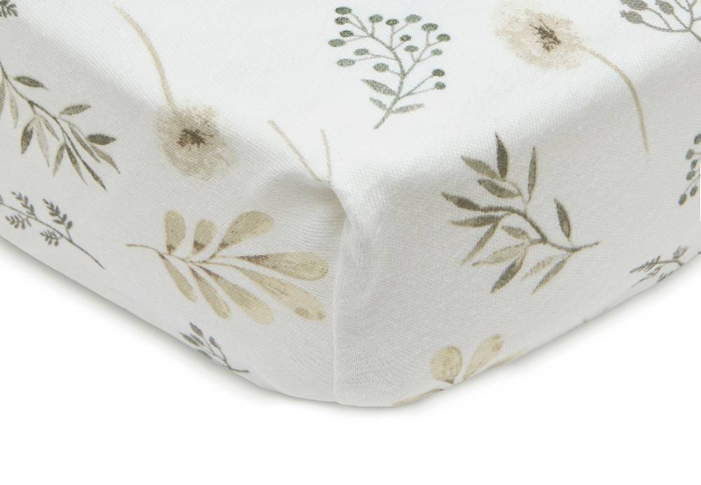 Jollein Spannbettlaken Jersey 40/50x80/90cm Wild Flowers Riesige Ersparnisse