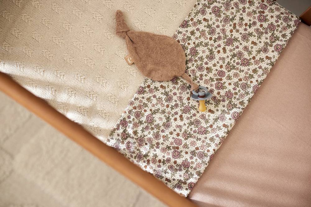 Jollein Spannbettlaken Jersey 70x140/75x150cm Wild Rose VIP-Rabatte