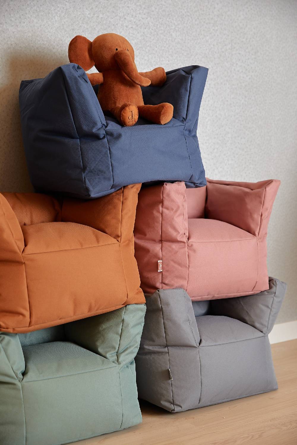 Jollein Kindersessel Sitzsack Mellow Pink Nur noch ein Tag übrig