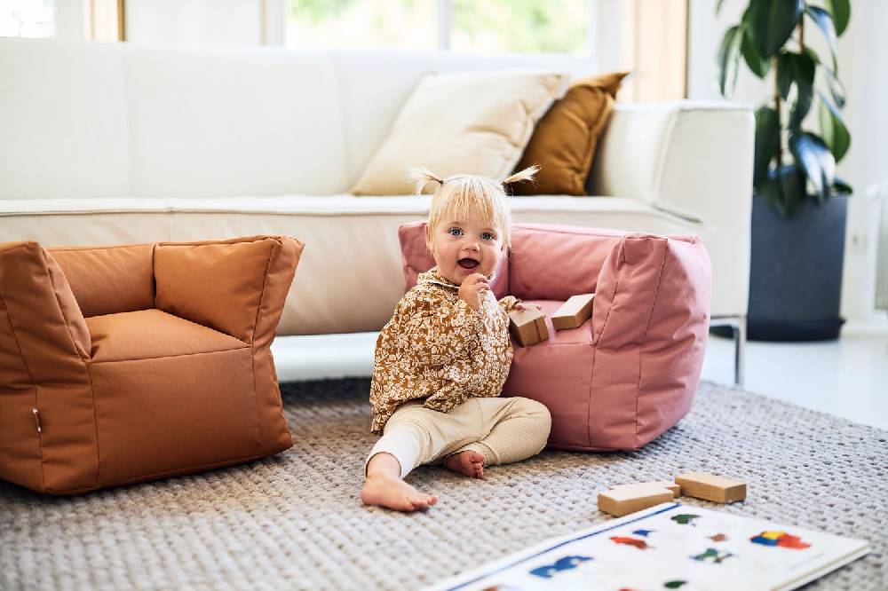 Jollein Kindersessel Sitzsack Mellow Pink Nur noch ein Tag übrig
