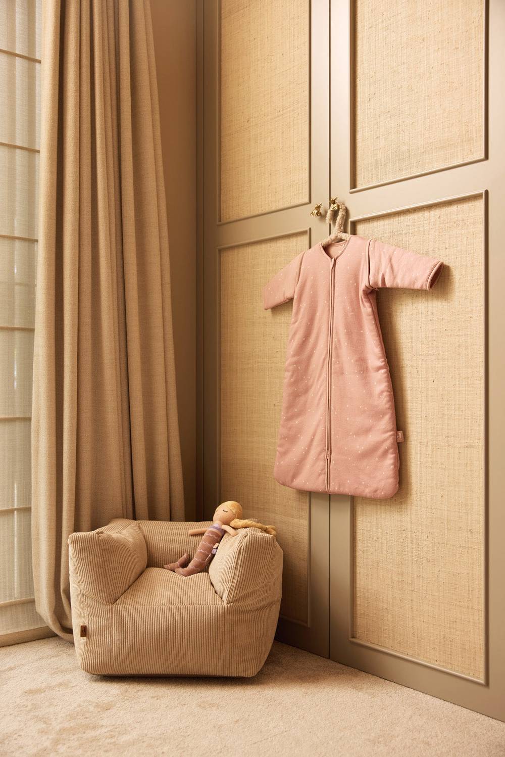 Jollein Kindersessel Corduroy - Natural Kostenloser Versand international