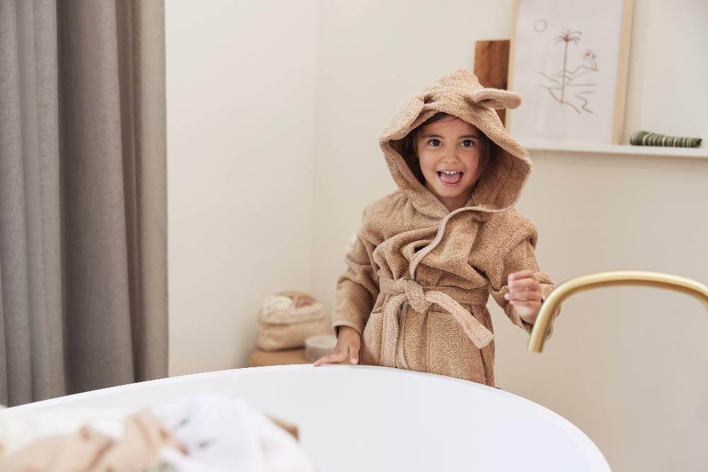 Jollein Bademantel 3-4 Jahre Biscuit 50% Rabatt für begrenzte Zeit