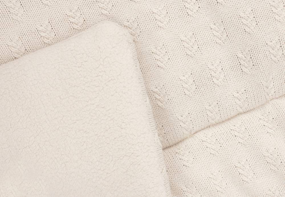 Jollein Krabbeldecke 75x95cm Grain Knit Oatmeal Limitierter Zeitrabatt