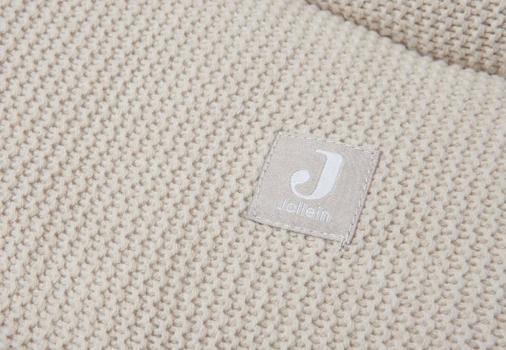 Jollein Krabbeldecke Ø 95cm Basic Knit Nougat Fabrikpreis