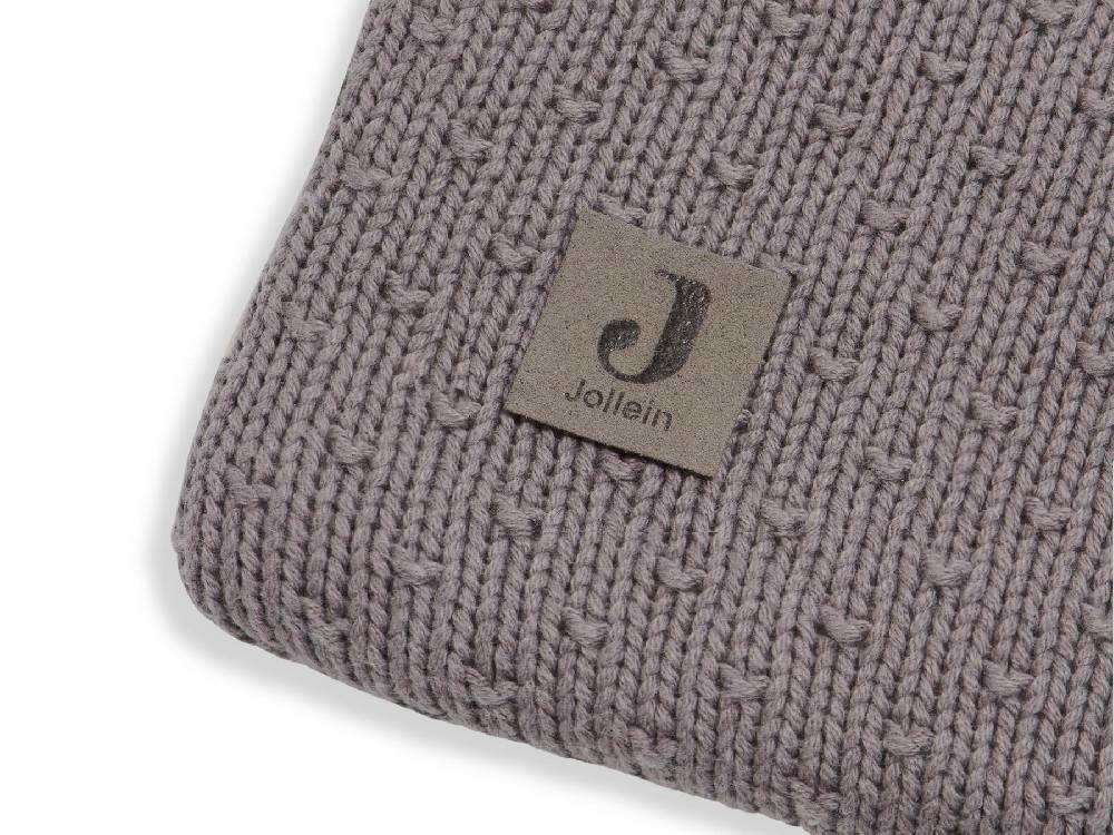 Jollein Krabbeldecke 80x100cm Bliss Knit Teddy Storm Grey Exklusivangebot