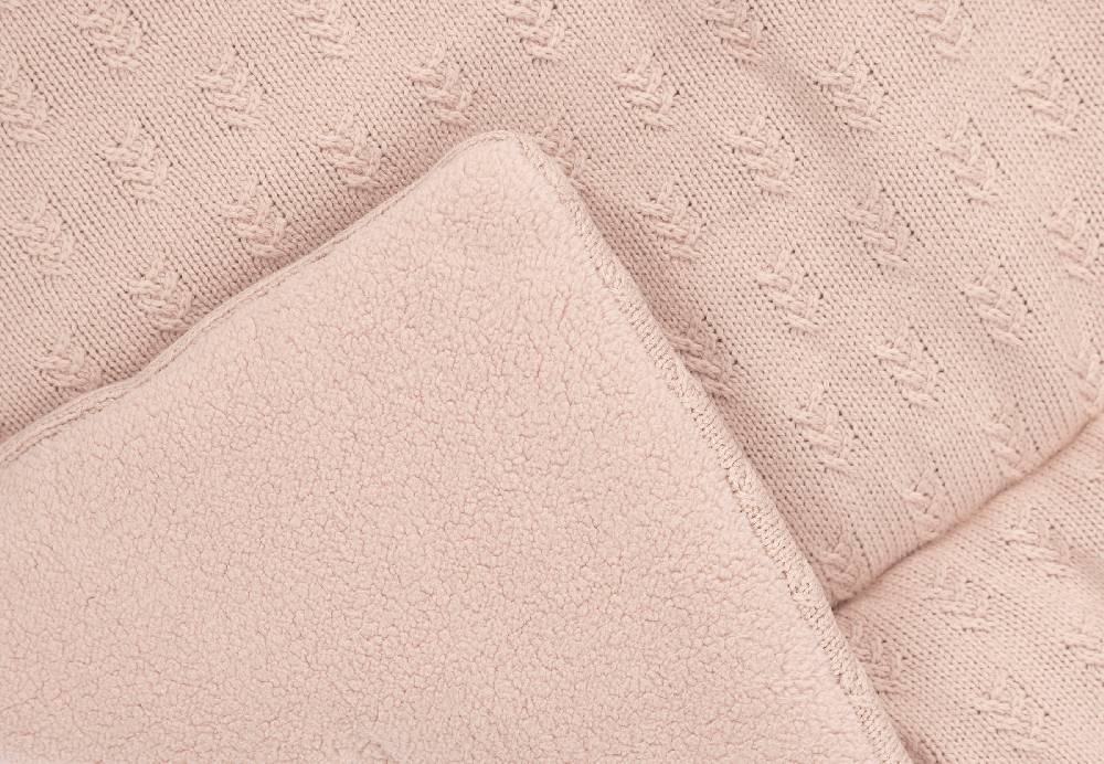 Jollein Krabbeldecke 75x95cm Grain Knit Wild Rose Black Friday