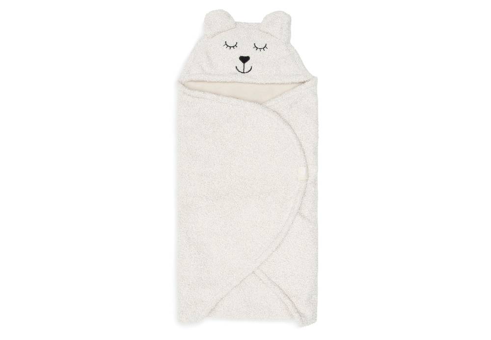 Jollein Einschlagdecke für Babyschale Bear Boucle Oatmeal Lagerräumung