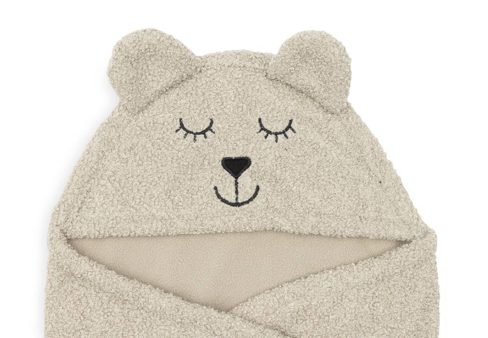 Jollein Einschlagdecke für Babyschale Bear Boucle Olive Green Neueste Mode