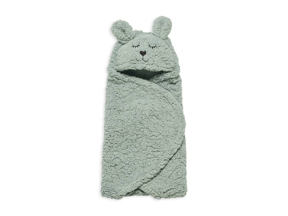 Jollein Einschlagdecke für Babyschale Bunny Ash Green Exklusive Angebote