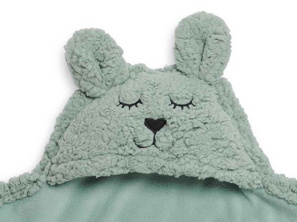 Jollein Einschlagdecke für Babyschale Bunny Ash Green Exklusive Angebote