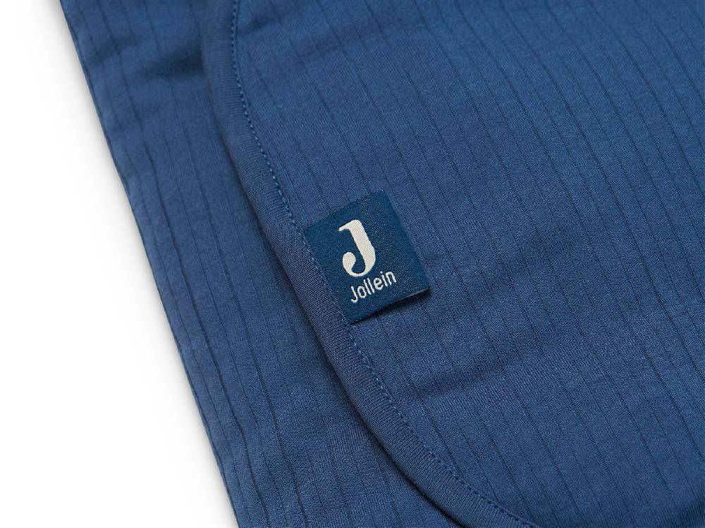 Jollein Einschlagdecke für Babyschale Basic Stripe Jeans Blue Kauf eins, bekomm eins gratis