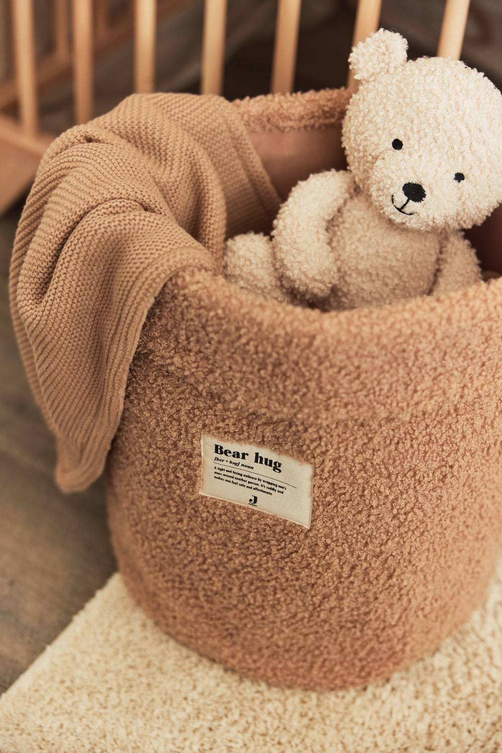 Jollein Aufbewahrungskorb Boucle Biscuit Tiefpreis