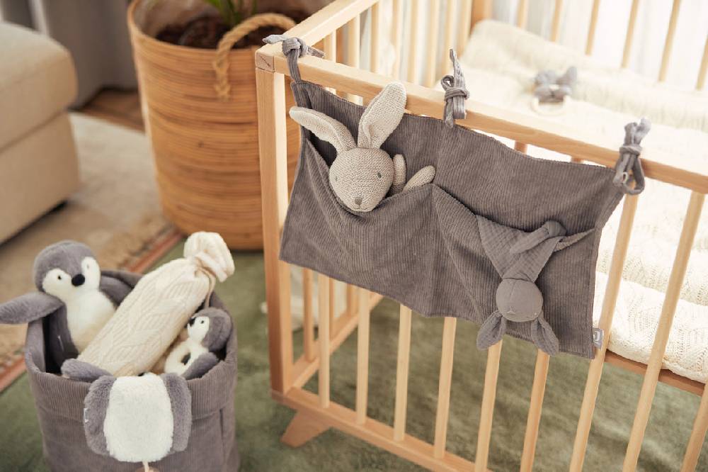 Jollein Pflegekörbchen Corduroy Storm Grey Letzte 2 Tage