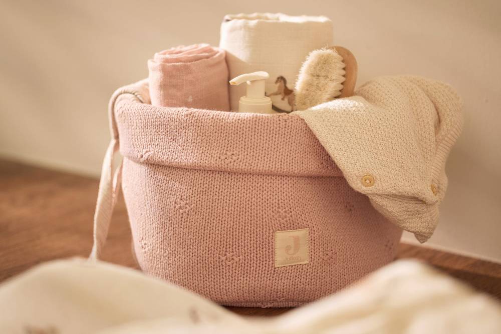 Jollein Pflegekörbchen Cosy Knit - Wild Rose Bis zu 65% Rabatt