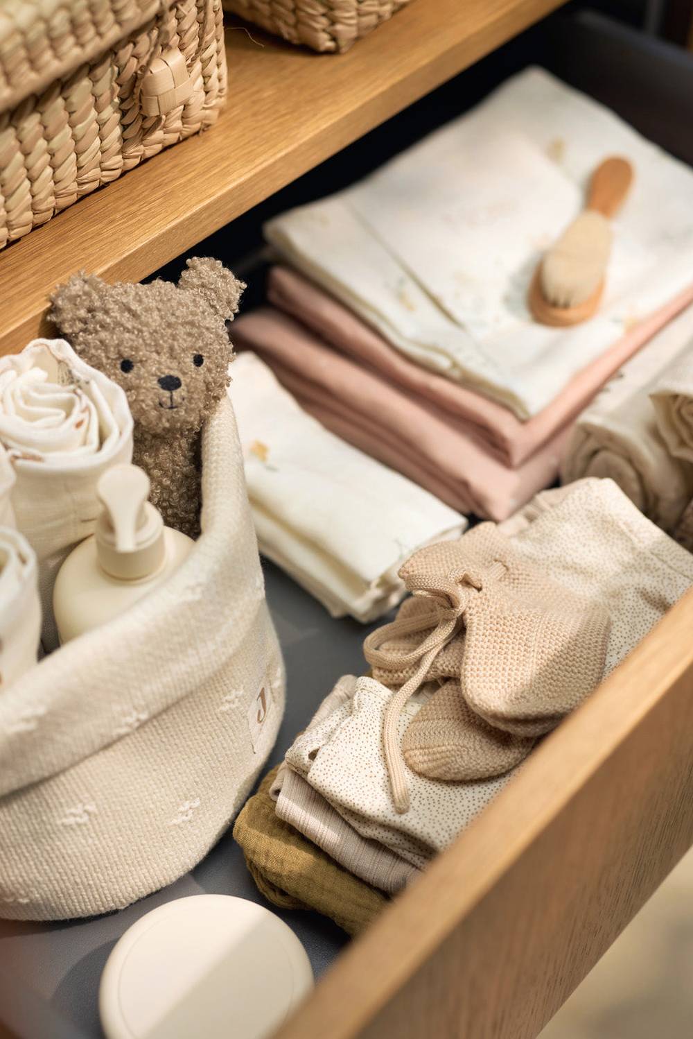 Jollein Pflegekörbchen Cosy Knit - Ivory Nur für heute