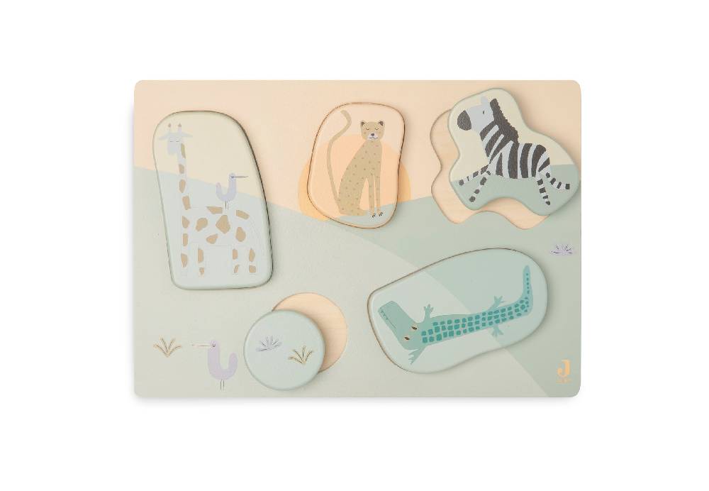 Jollein Puzzle aus Holz - Jungle Jambo Sonderangebot