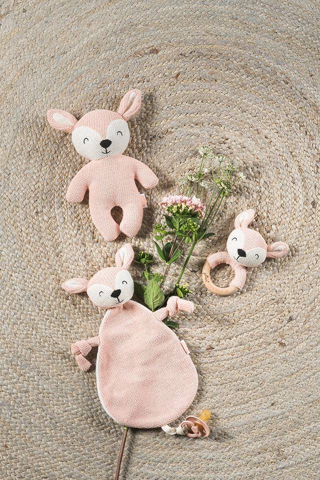 Jollein Schmusetuch Dear Pale Pink Saisonschlussverkauf