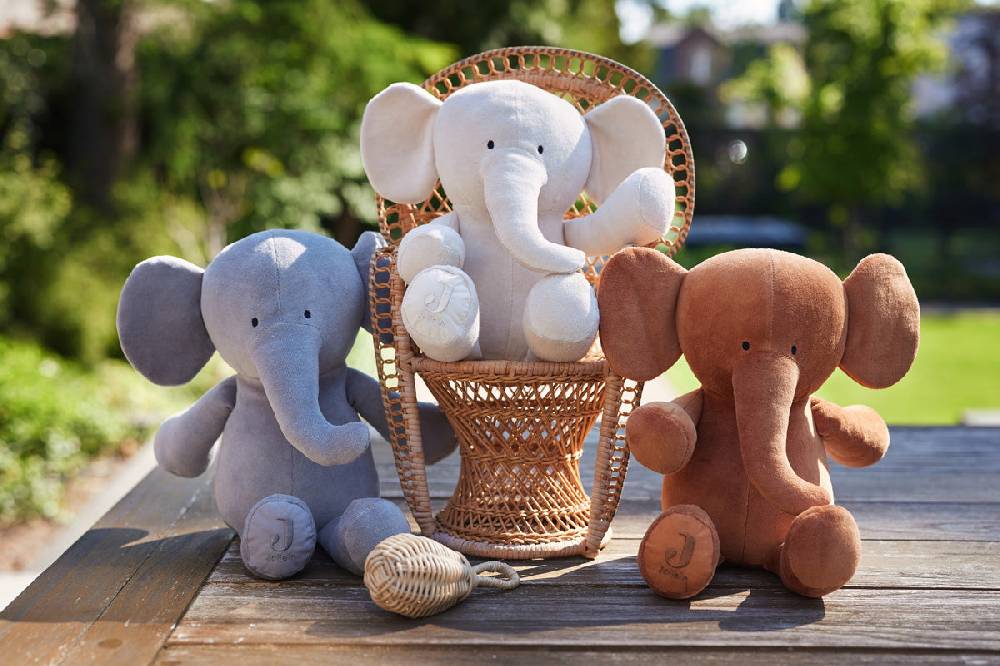 Jollein Kuscheltier Elephant Nougat Räumungsverkauf