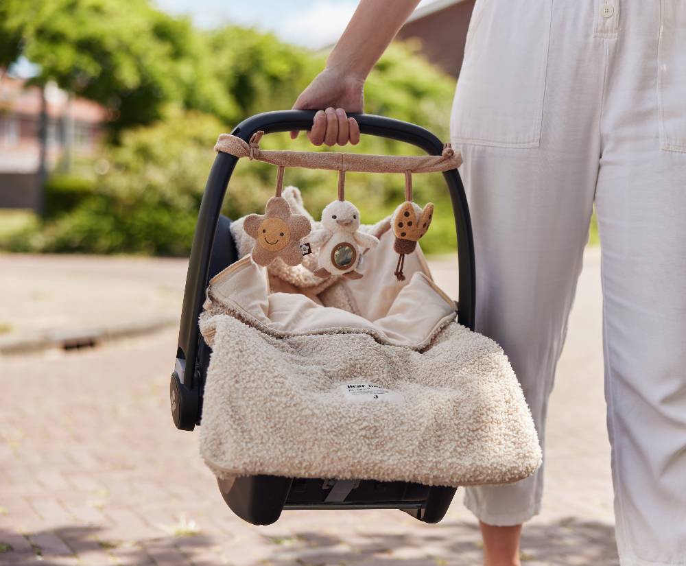 Jollein Fußsack gruppe 0+ 3/5 punkte Boucle Naturel Schlussverkauf