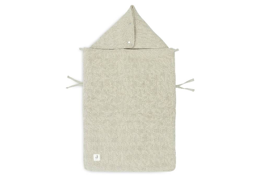 Jollein Fußsack gruppe 0+ 3/5 punkte Grain Knit Olive Green Sonderangebot