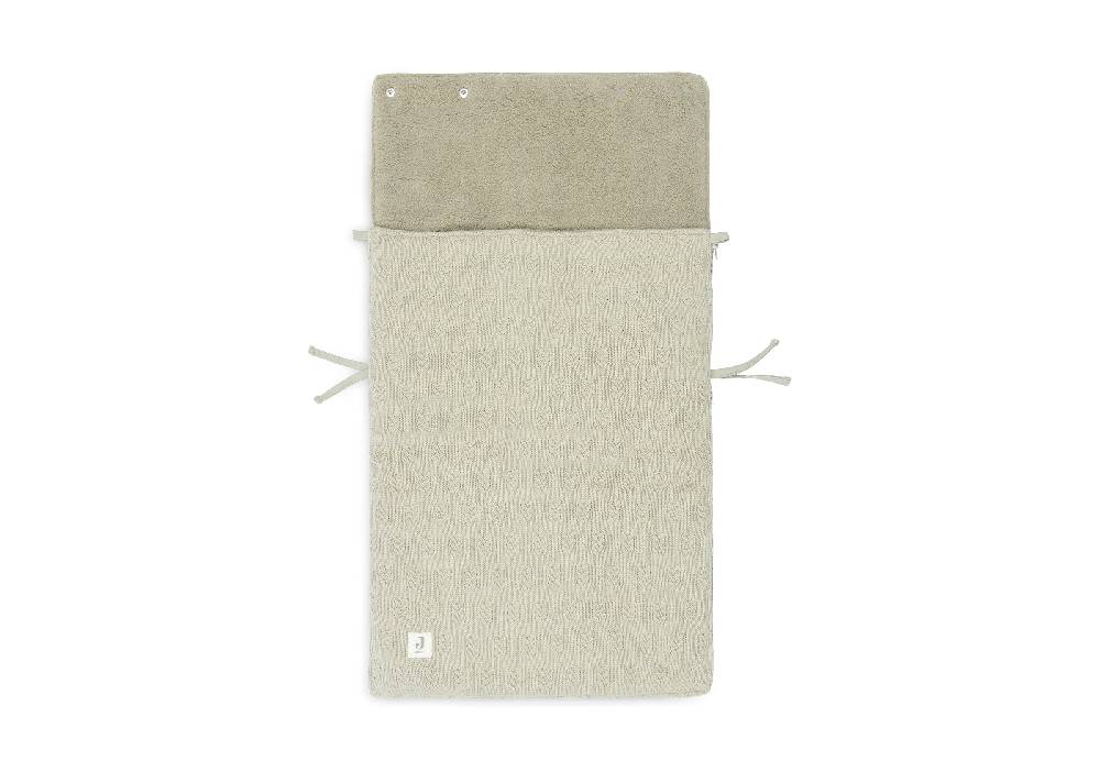 Jollein Fußsack gruppe 0+ 3/5 punkte Grain Knit Olive Green Sonderangebot