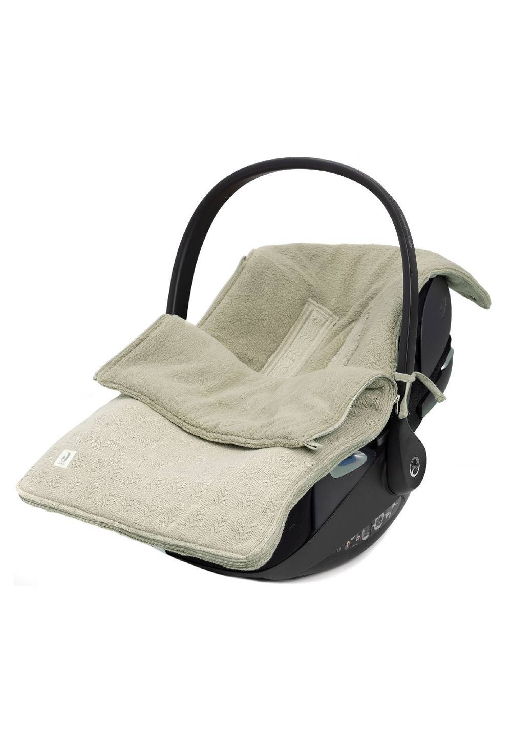 Jollein Fußsack gruppe 0+ 3/5 punkte Grain Knit Olive Green Sonderangebot