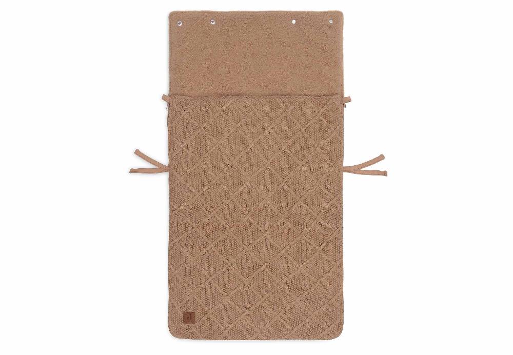 Jollein Fußsack Gruppe 0+ 3/5 Punkte Check Knit - Biscuit Online Shopping