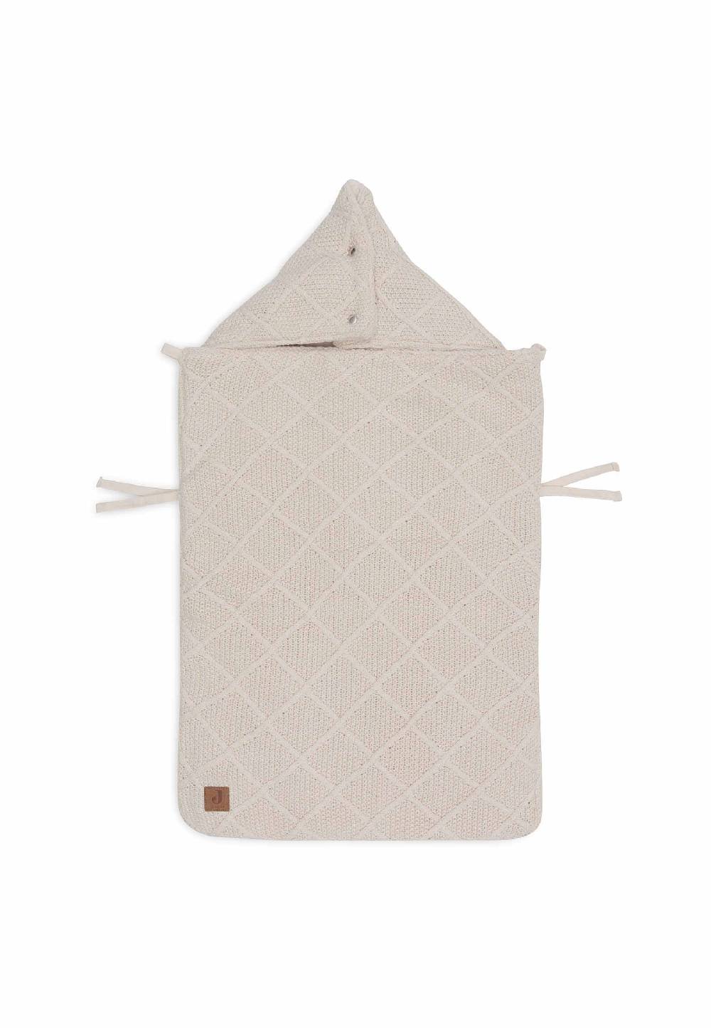 Jollein Fußsack Gruppe 0+ 3/5 Punkte Check Knit - Oatmeal Exklusivangebot