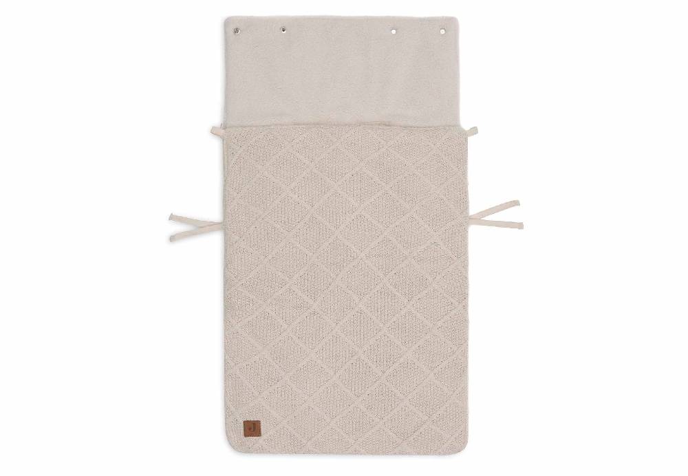 Jollein Fußsack Gruppe 0+ 3/5 Punkte Check Knit - Oatmeal Exklusivangebot