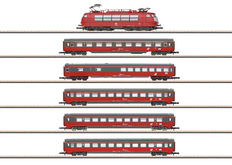 Märklin Zugpackung EC 64 "Mozart" mit Elektrolokomotive BR 103