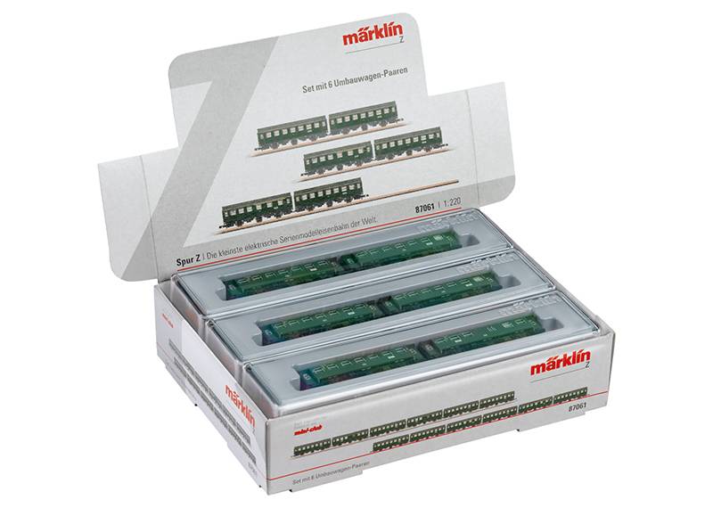 Märklin Set mit 6 Umbauwagen-Paaren im Display Vatertagsangebot