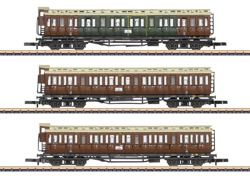Märklin Wagenset mit 3 Abteilwagen