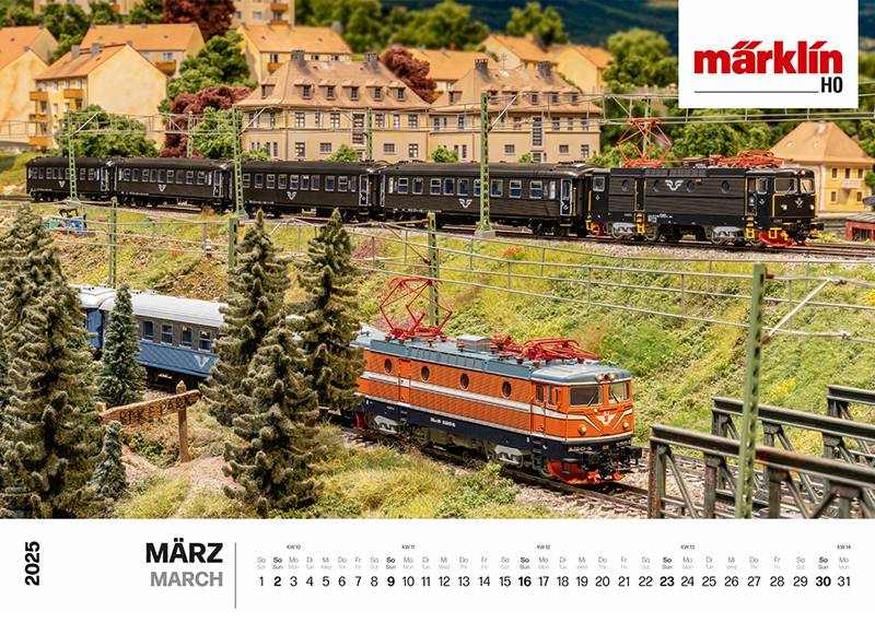 Märklin Märklin-/Trix-Wandkalender 2025 Fabrikverkauf