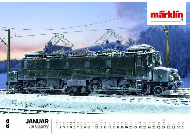 Märklin Märklin-/Trix-Wandkalender 2025 Fabrikverkauf