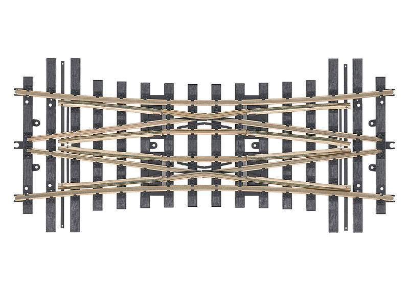 Märklin Märklin Doppelte Kreuzungsweiche - Mittelteil Radius 1.394 mm