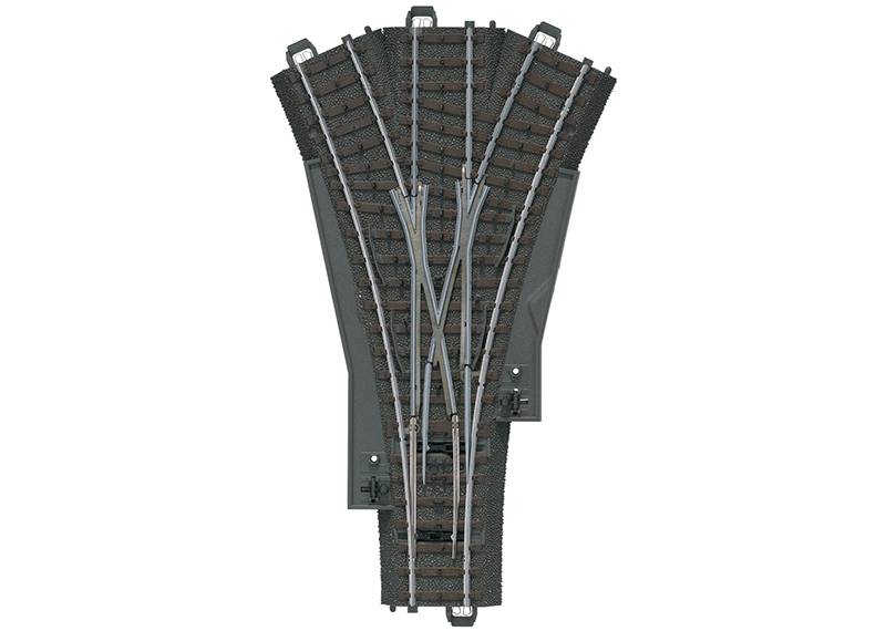 Märklin Märklin Dreiwegweiche Länge 188,3 mm