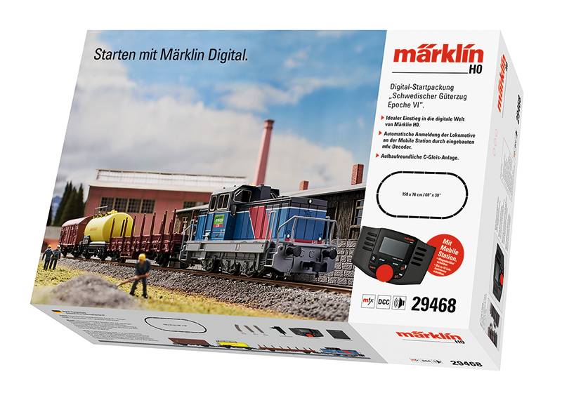 Märklin Digital-Startpackung "Schwedischer Güterzug Epoche VI"
