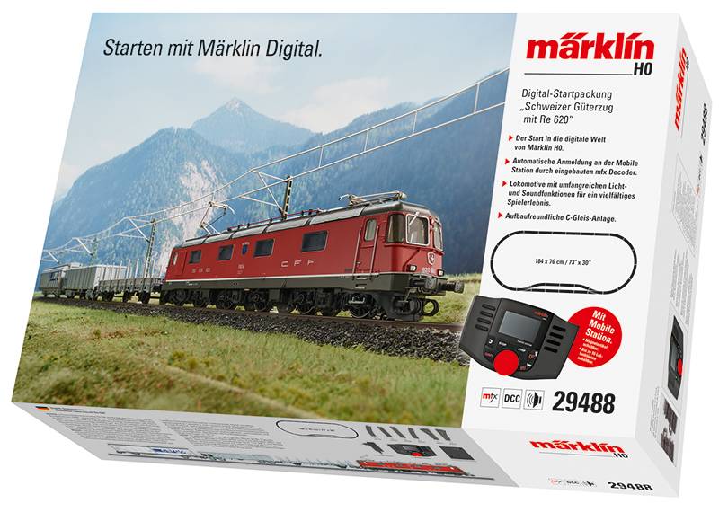 Märklin Digital-Startpackung "Schweizer Güterzug mit Re 620"