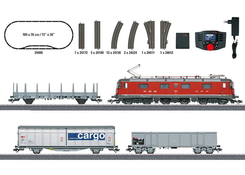 Märklin Digital-Startpackung "Schweizer Güterzug mit Re 620" Begrenzte Freigabe