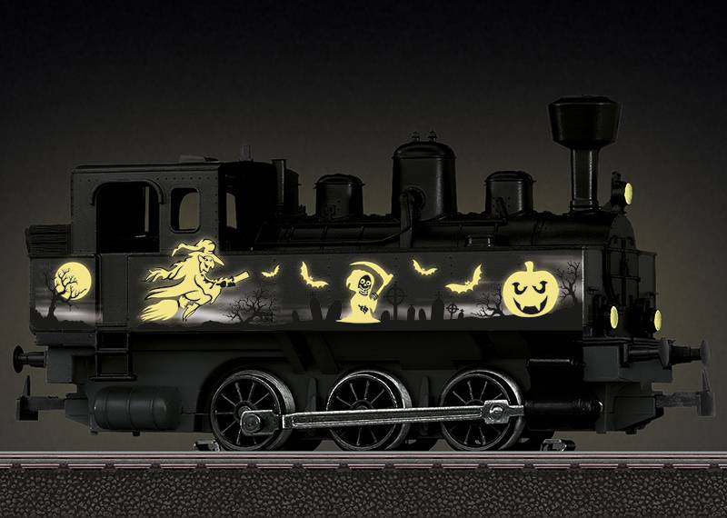 Märklin Märklin Start up - Dampflokomotive Halloween - Glow in the Dark 50% Rabatt mit kostenlosem Versand