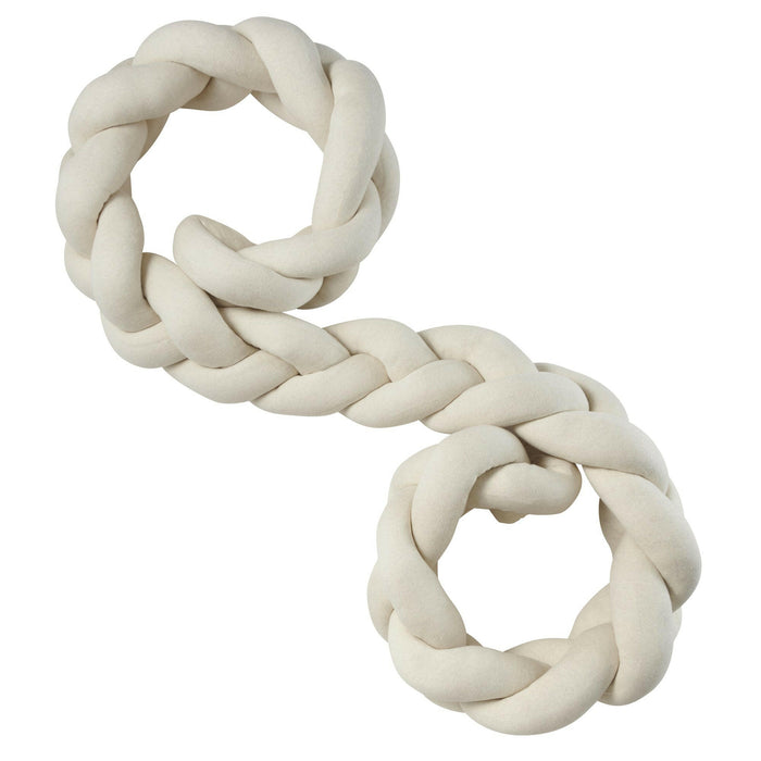 Nordic Coast Company Bettschlange geflochten Natur Strick XL