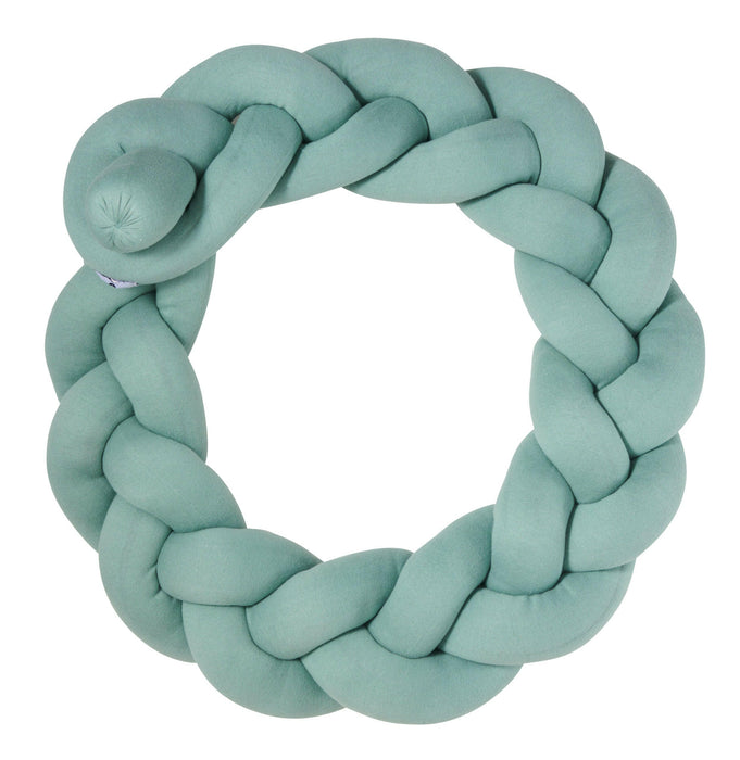 Nordic Coast Company Bettschlange geflochten Mint Strick