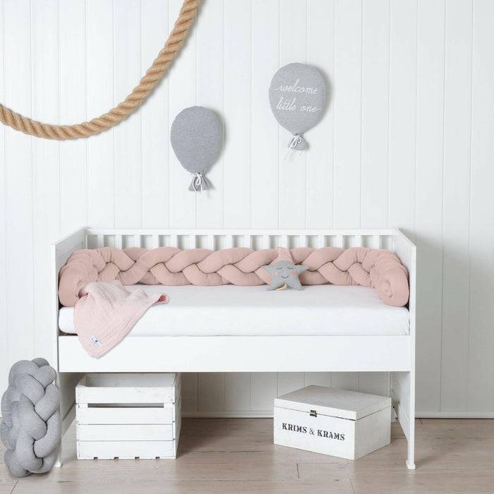 Nordic Coast Company Bettschlange geflochten Rosa Strick XL Clearance-Verkauf