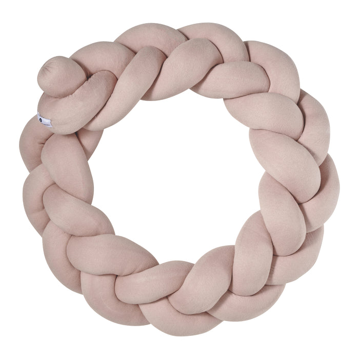 Nordic Coast Company Bettschlange geflochten Rosa Strick - Blush