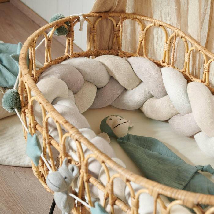 Nordic Coast Company Bettschlange geflochten Trio Beige Sand Natur XL Rabatte dieses Monats